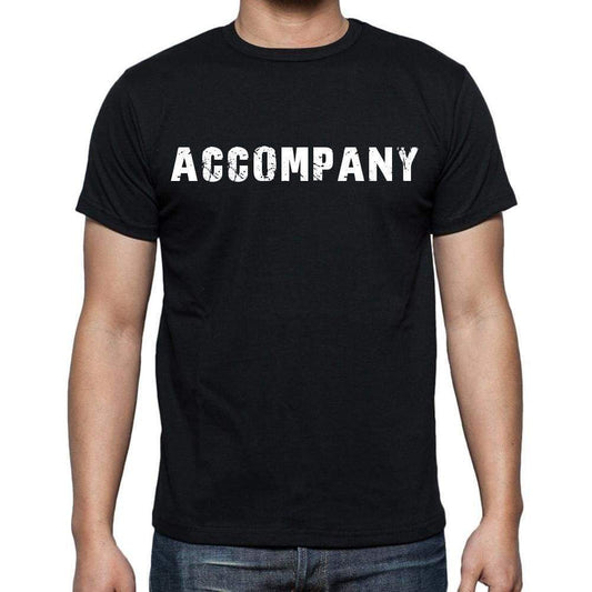 Accompany White Letters Mens Short Sleeve Round Neck T-Shirt 00007