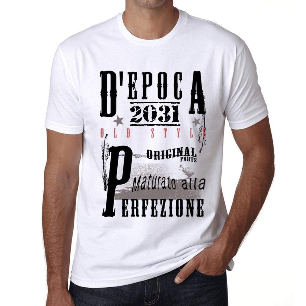 Aged to Perfection, Italian, 2031, White, Men's Short Sleeve Round Neck T-shirt, gift t-shirt 00357 - Ultrabasic