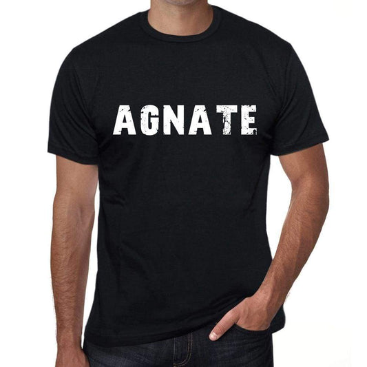 Agnate Mens Vintage T Shirt Black Birthday Gift 00554 - Black / Xs - Casual