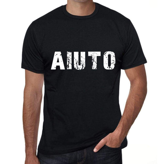 Aiuto Mens T Shirt Black Birthday Gift 00551 - Black / Xs - Casual
