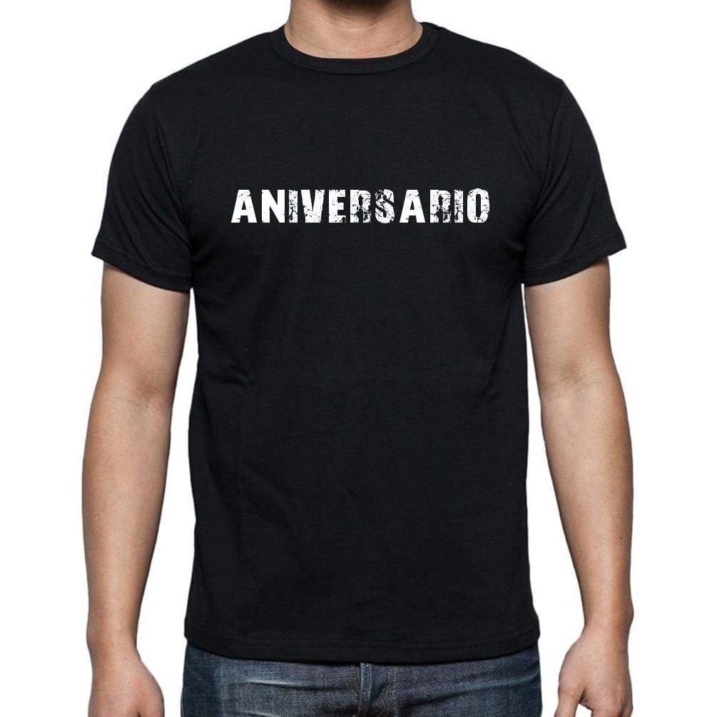 Aniversario Mens Short Sleeve Round Neck T-Shirt - Casual