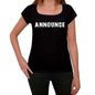 Announce Womens T Shirt Black Birthday Gift 00547 - Black / Xs - Casual