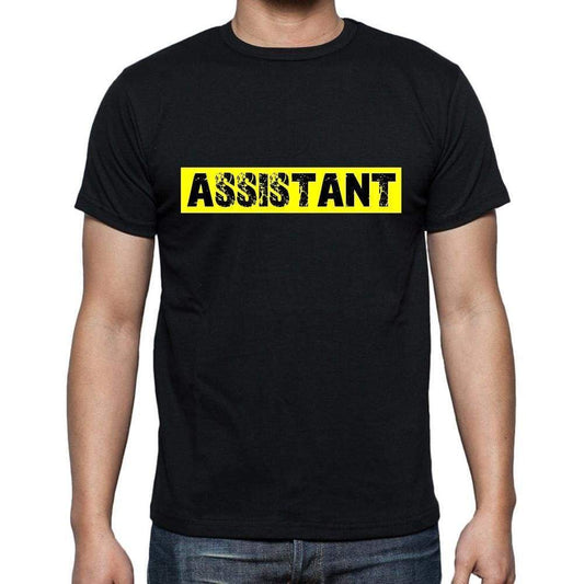 Assistant T Shirt Mens T-Shirt Occupation S Size Black Cotton - T-Shirt
