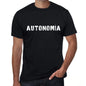 Autonomía Mens T Shirt Black Birthday Gift 00550 - Black / Xs - Casual