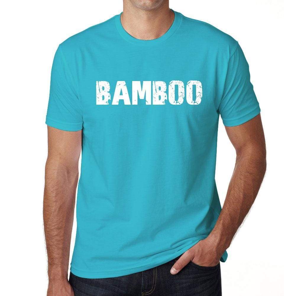 Bamboo Mens Short Sleeve Round Neck T-Shirt 00020 - Blue / S - Casual