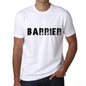 Barrier Mens T Shirt White Birthday Gift 00552 - White / Xs - Casual