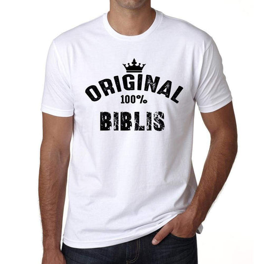 Biblis Mens Short Sleeve Round Neck T-Shirt - Casual