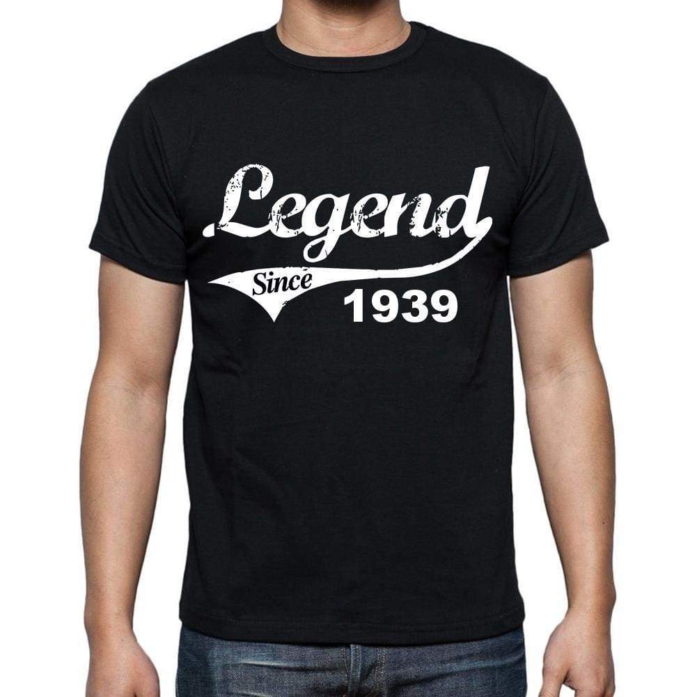 Birthday Gifts For Him 1939 T Shirts Men Vintage Black T-Shirt Rounded Neck Mens T-Shirt - T-Shirt