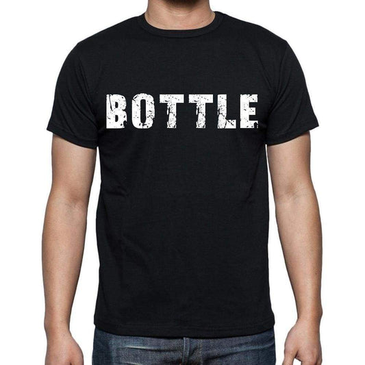 Bottle Mens Short Sleeve Round Neck T-Shirt Black T-Shirt En