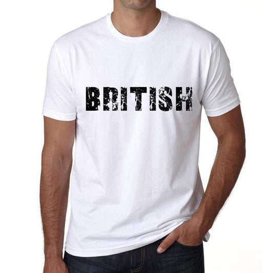 British Mens T Shirt White Birthday Gift 00552 - White / Xs - Casual