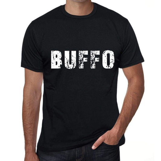 Buffo Mens Retro T Shirt Black Birthday Gift 00553 - Black / Xs - Casual