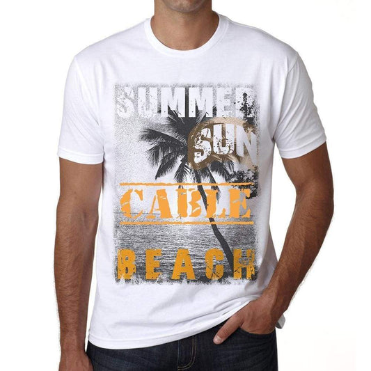 Cable Mens Short Sleeve Round Neck T-Shirt - Casual