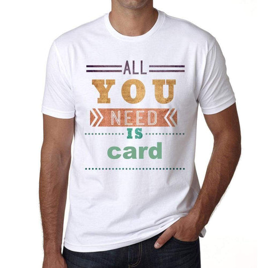 Card Mens Short Sleeve Round Neck T-Shirt 00025 - Casual
