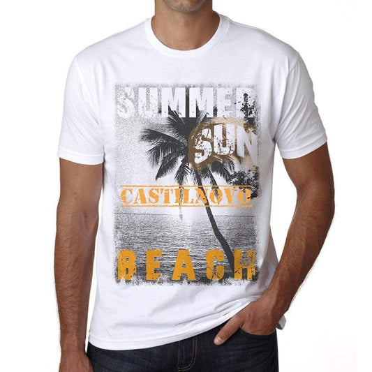 Castilnovo Mens Short Sleeve Round Neck T-Shirt - Casual