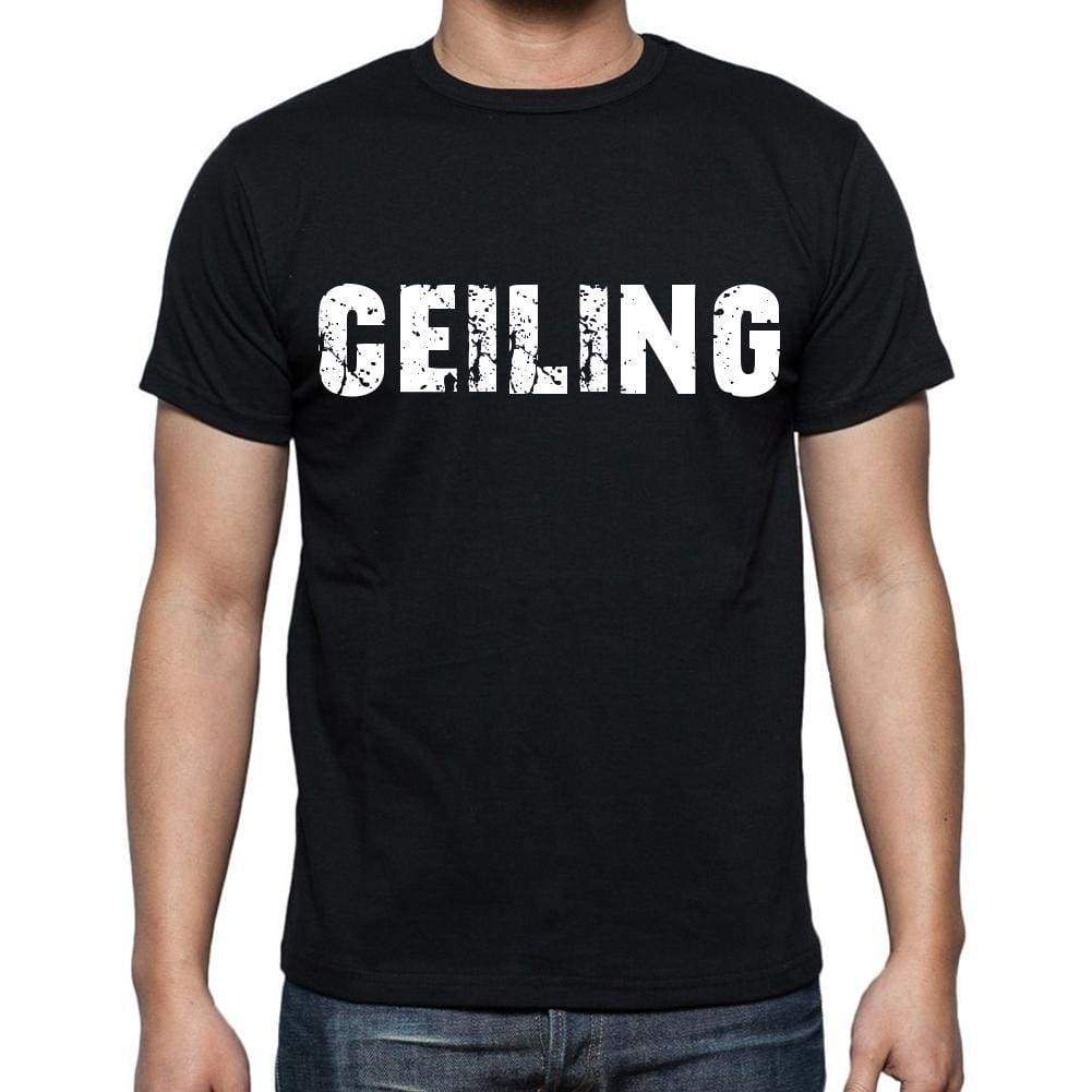 ceiling <span>Men's</span> <span>Short Sleeve</span> <span>Round Neck</span> T-shirt , Black T-shirt EN - ULTRABASIC