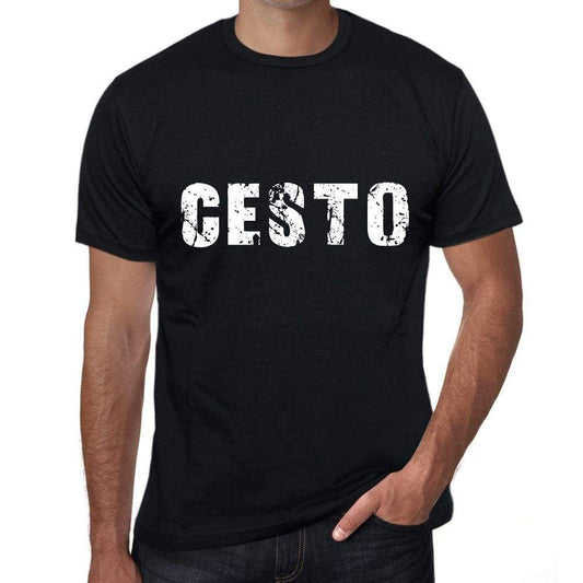 Cesto Mens T Shirt Black Birthday Gift 00551 - Black / Xs - Casual