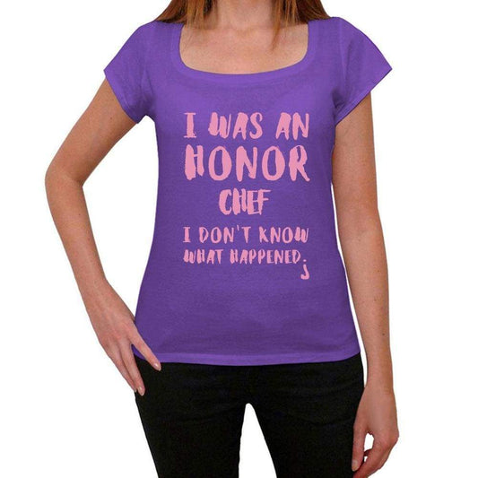 Chef What Happened Purple Womens Short Sleeve Round Neck T-Shirt Gift T-Shirt 00321 - Purple / Xs - Casual