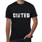 Cisted Mens Vintage T Shirt Black Birthday Gift 00554 - Black / Xs - Casual