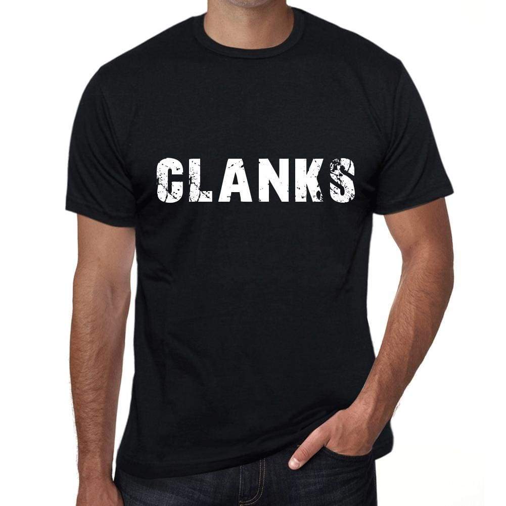 Clanks Mens Vintage T Shirt Black Birthday Gift 00554 - Black / Xs - Casual