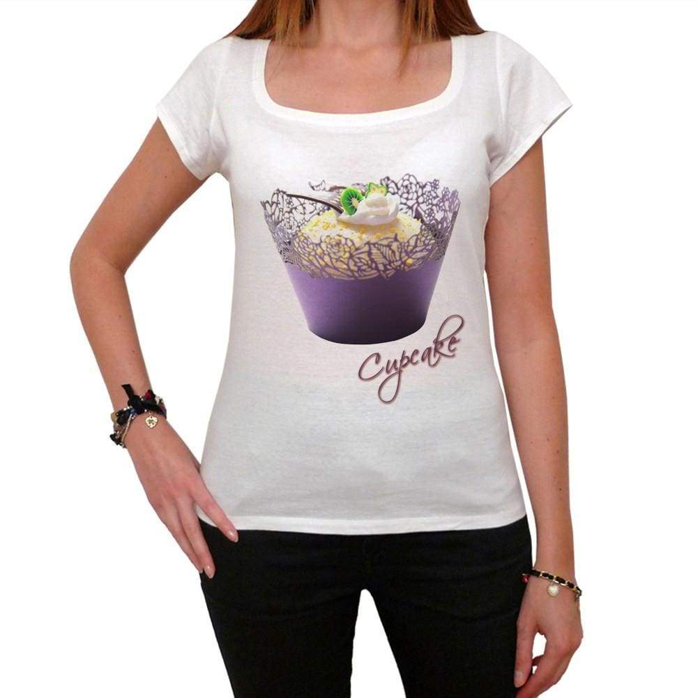 Cupcake Kiwi Vanilla Womens Short Sleeve Scoop Neck Tee 00152