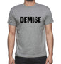 Demise Grey Mens Short Sleeve Round Neck T-Shirt 00018 - Grey / S - Casual