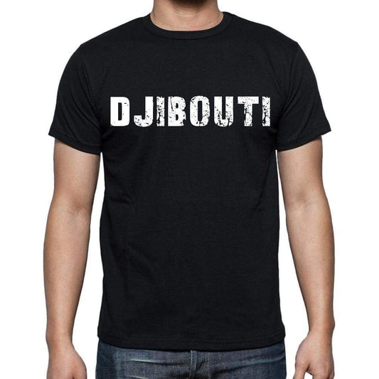 Djibouti T-Shirt For Men Short Sleeve Round Neck Black T Shirt For Men - T-Shirt