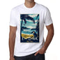 Ein Bokek Pura Vida Beach Name White Mens Short Sleeve Round Neck T-Shirt 00292 - White / S - Casual