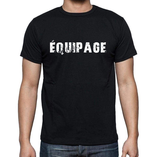 Équipage French Dictionary Mens Short Sleeve Round Neck T-Shirt 00009 - Casual