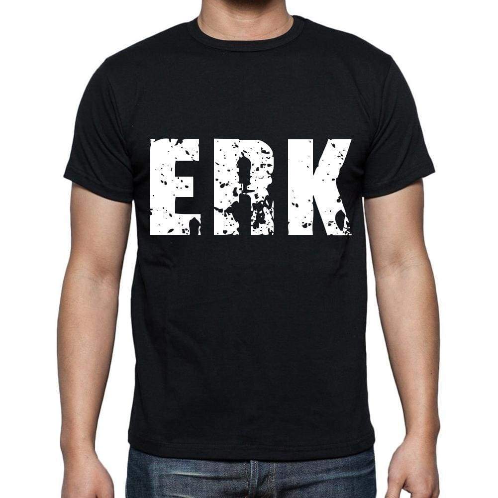 Erk Men T Shirts Short Sleeve T Shirts Men Tee Shirts For Men Cotton Black 3 Letters - Casual