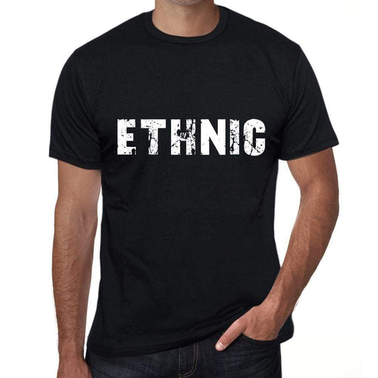 Ethnic Mens Vintage T Shirt Black Birthday Gift 00554 - Black / Xs - Casual