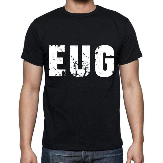 Eug Men T Shirts Short Sleeve T Shirts Men Tee Shirts For Men Cotton Black 3 Letters - Casual