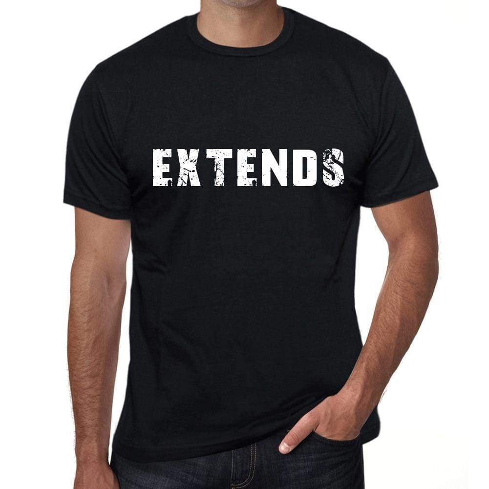extends Mens Vintage T shirt Black Birthday Gift 00555 - Ultrabasic