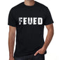 Feued Mens Retro T Shirt Black Birthday Gift 00553 - Black / Xs - Casual