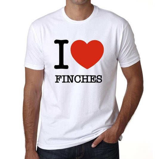 Finches Mens Short Sleeve Round Neck T-Shirt - White / S - Casual
