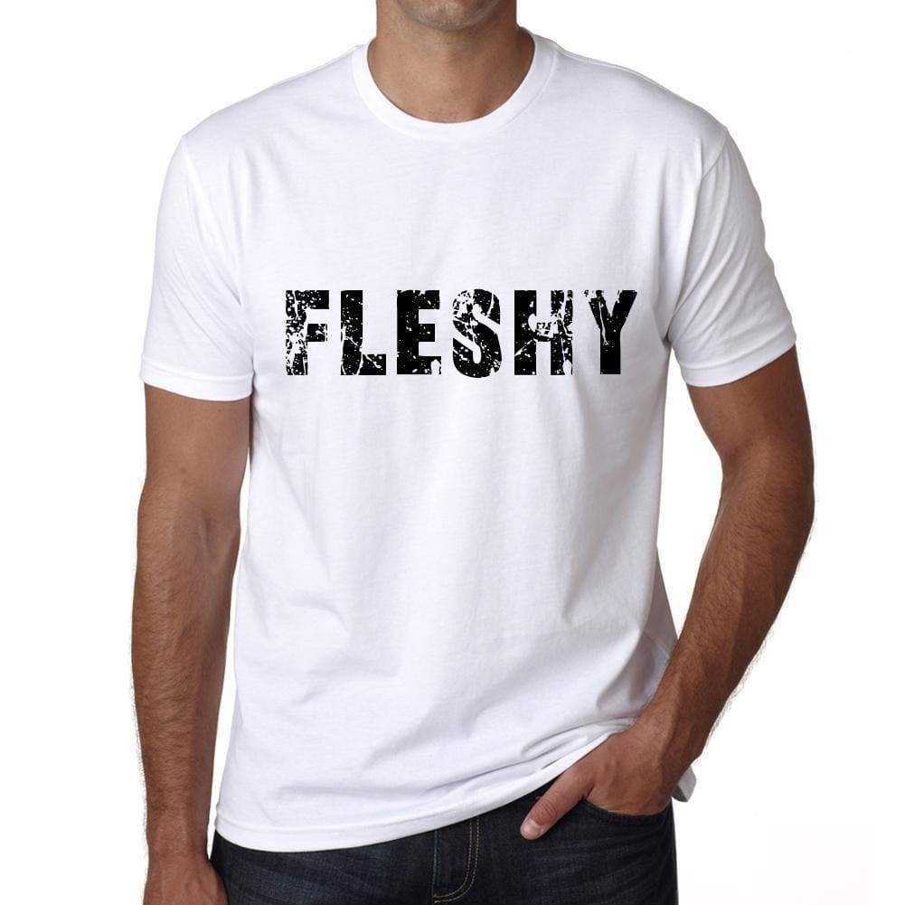 Fleshy Mens T Shirt White Birthday Gift 00552 - White / Xs - Casual