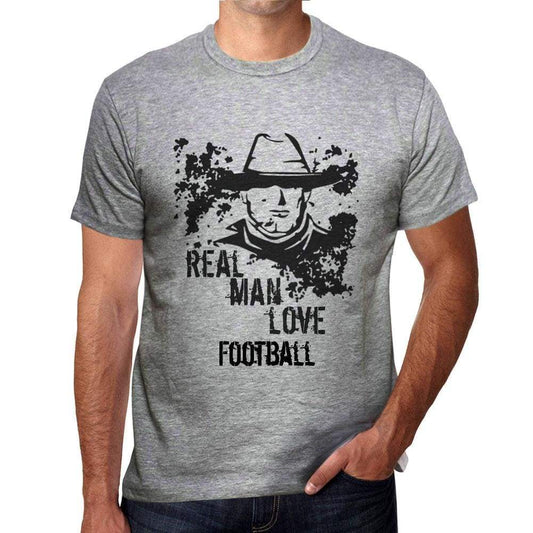 Football Real Men Love Football Mens T Shirt Grey Birthday Gift 00540 - Grey / S - Casual