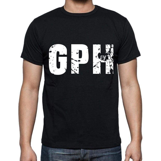 Gph Men T Shirts Short Sleeve T Shirts Men Tee Shirts For Men Cotton Black 3 Letters - Casual