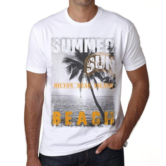 Hilton Head Island Mens Short Sleeve Round Neck T-Shirt - Casual