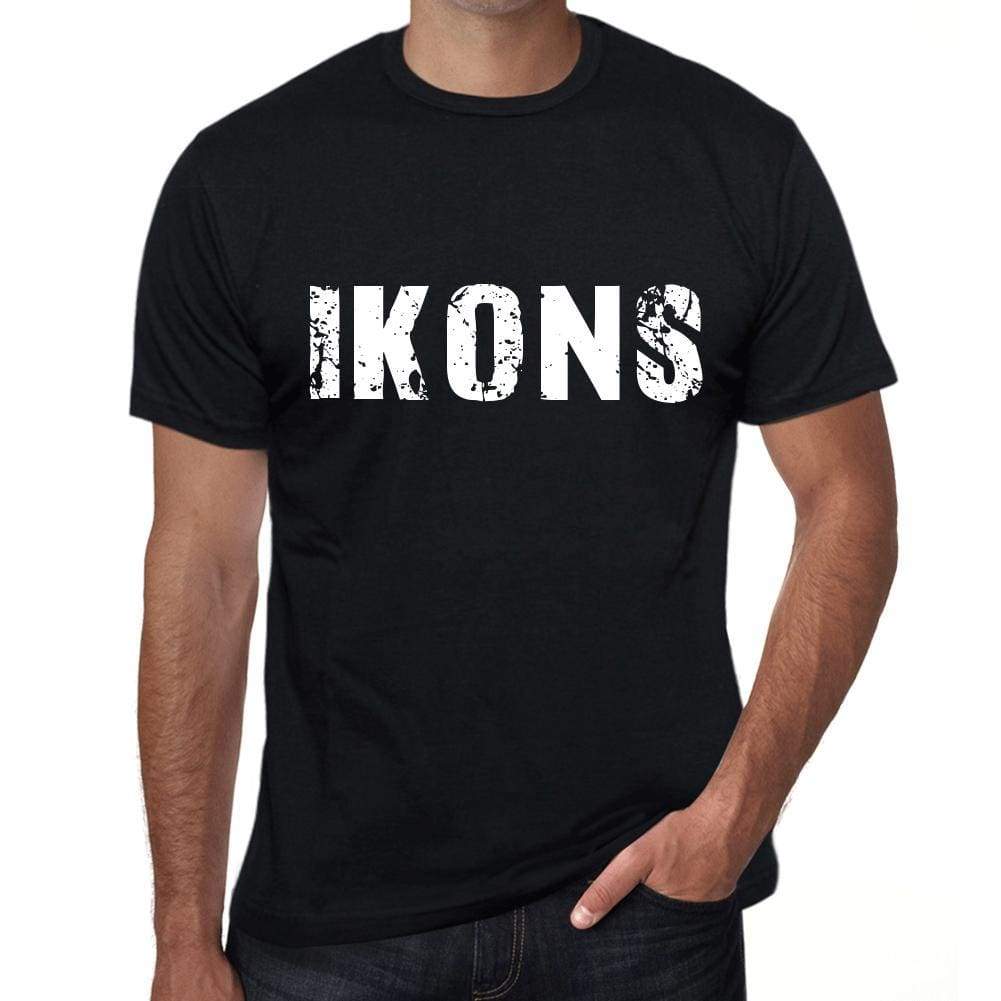 Ikons Mens Retro T Shirt Black Birthday Gift 00553 - Black / Xs - Casual