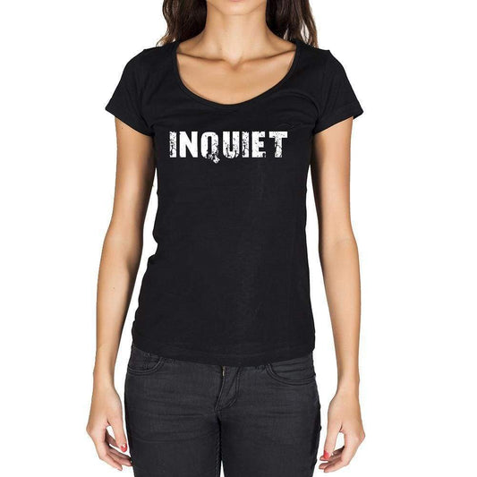 Inquiet French Dictionary Womens Short Sleeve Round Neck T-Shirt 00010 - Casual