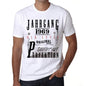 Jahrgang Birthday 1969 Mens Short Sleeve Round Neck T-Shirt Gift T-Shirt 00350 - White / Xs - Casual