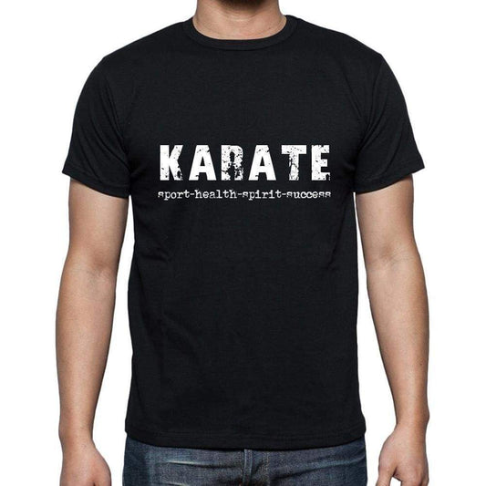 Karate Sport-Health-Spirit-Success Mens Short Sleeve Round Neck T-Shirt 00079 - Casual
