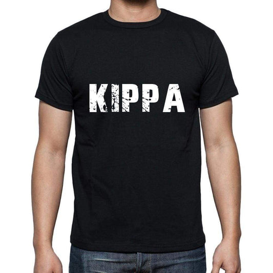 kippa <span>Men's</span> <span>Short Sleeve</span> <span>Round Neck</span> T-shirt , 5 letters Black , word 00006 - ULTRABASIC
