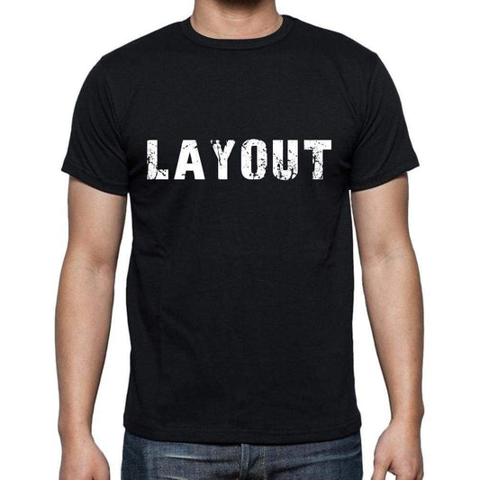 Layout Mens Short Sleeve Round Neck T-Shirt 00004 - Casual