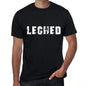 Leched Mens Vintage T Shirt Black Birthday Gift 00554 - Black / Xs - Casual