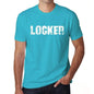 Locker Mens Short Sleeve Round Neck T-Shirt - Blue / S - Casual