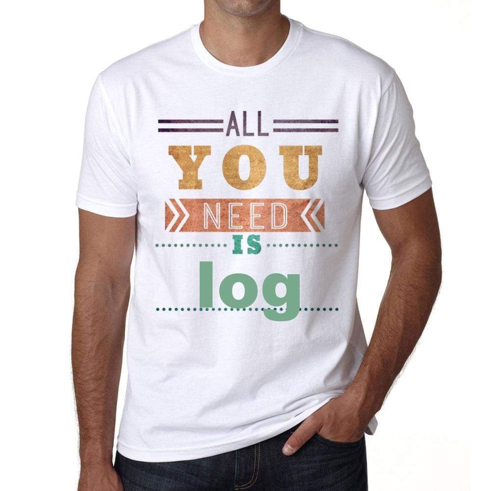 Log Mens Short Sleeve Round Neck T-Shirt 00025 - Casual