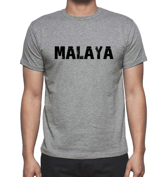 Malaya Grey Mens Short Sleeve Round Neck T-Shirt 00018 - Grey / S - Casual