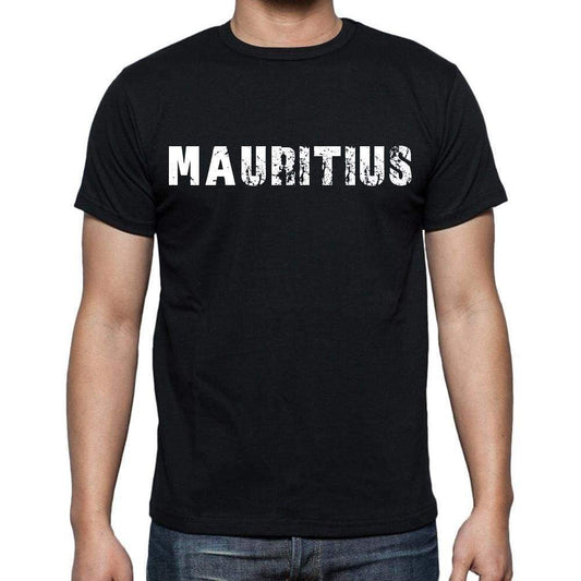 Mauritius T-Shirt For Men Short Sleeve Round Neck Black T Shirt For Men - T-Shirt