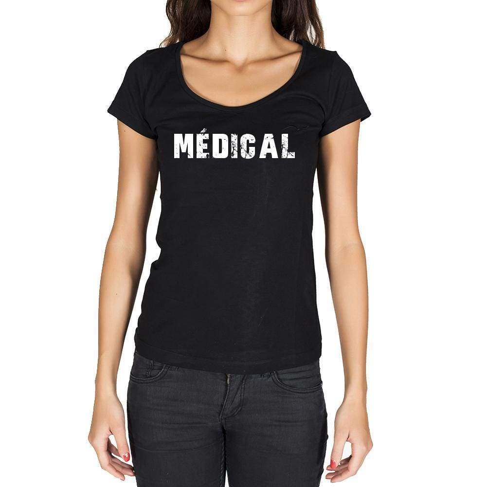 Médical French Dictionary Womens Short Sleeve Round Neck T-Shirt 00010 - Casual